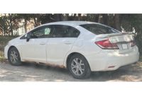 Le service de police de Sherbrooke recherche un Honda Civic blanc 2013